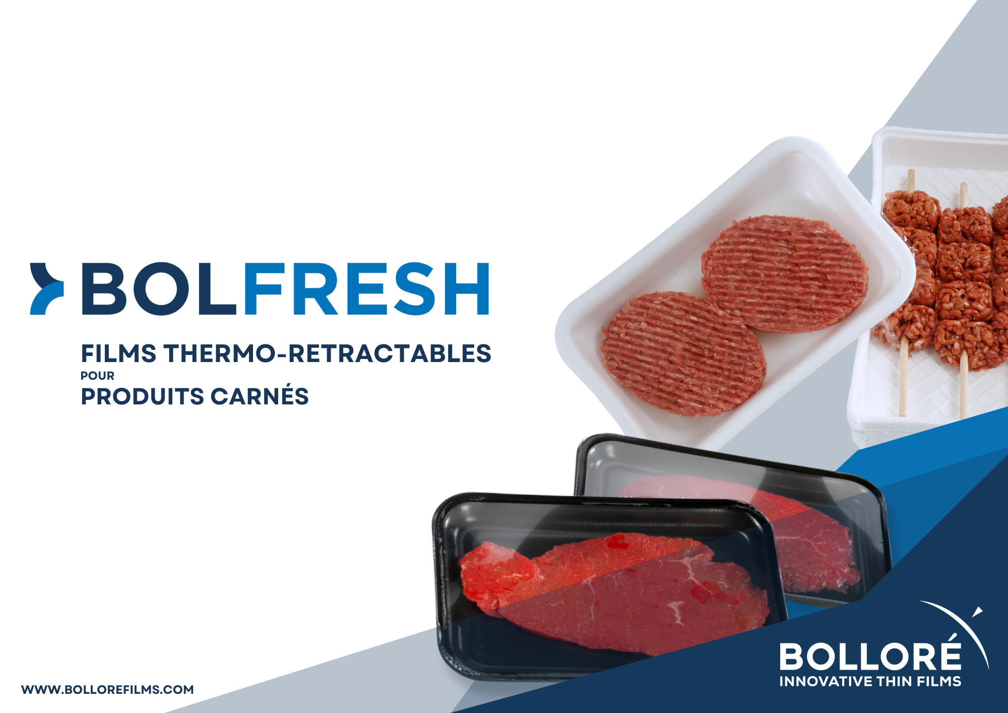 Book films thermo-rétractables pour produits carnés - viande